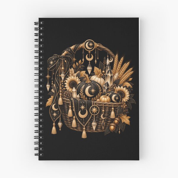 Item preview, Boho Celestial Sacred Gold Harvest Basket Art designed and sold by BohoMysticArt.