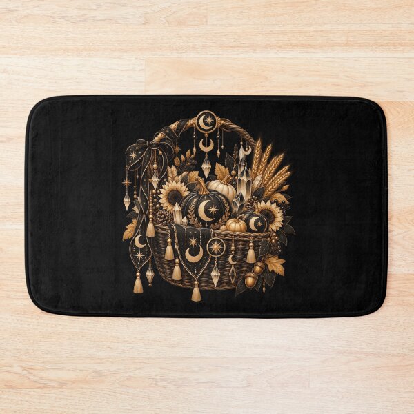 Item preview, Boho Celestial Sacred Gold Harvest Basket Art designed and sold by BohoMysticArt.