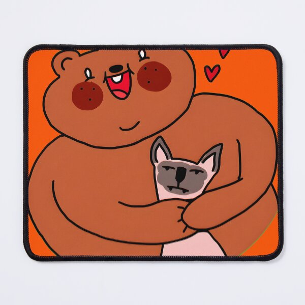 Item preview, Bear Hugging Cat - Adorable Animal Friends designed and sold by rachidfarah2026.