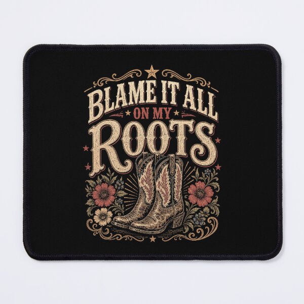 Item preview, Blame It All On My Roots Country Western designed and sold by OddPopARt.