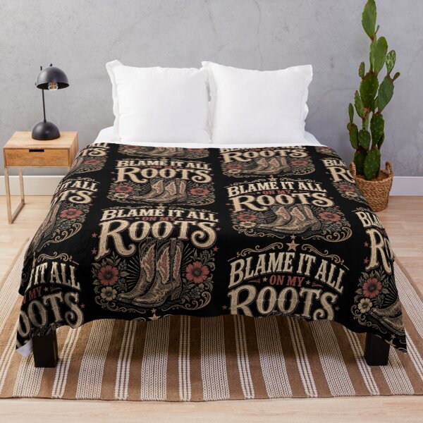 Item preview, Blame It All On My Roots Country Western designed and sold by OddPopARt.