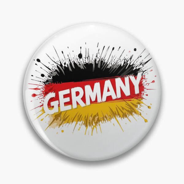 Item preview, Germany Flag Distressed Paint Splatter Art designed and sold by VirellonInk.