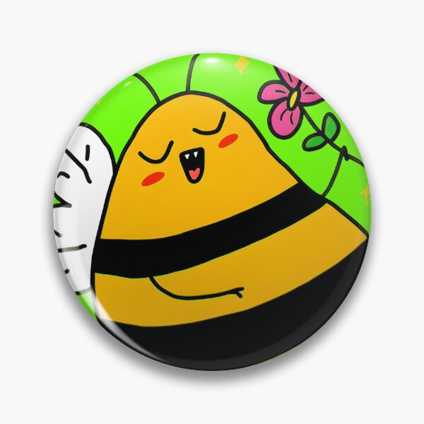 Item preview, Chubby Happy Bee with Flower designed and sold by rachidfarah2026.