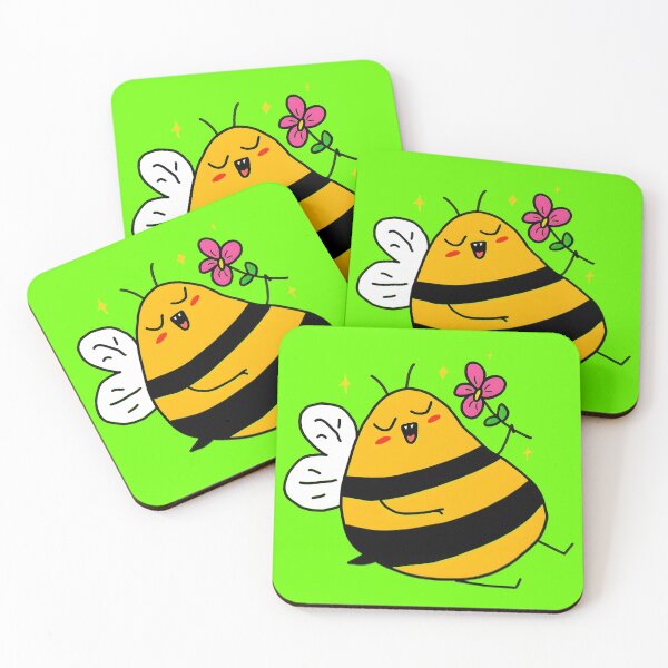 Item preview, Chubby Happy Bee with Flower designed and sold by rachidfarah2026.