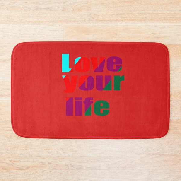 Item preview, Love Your Life - Colorful Abstract Typography Graphic Design designed and sold by Carftora786.