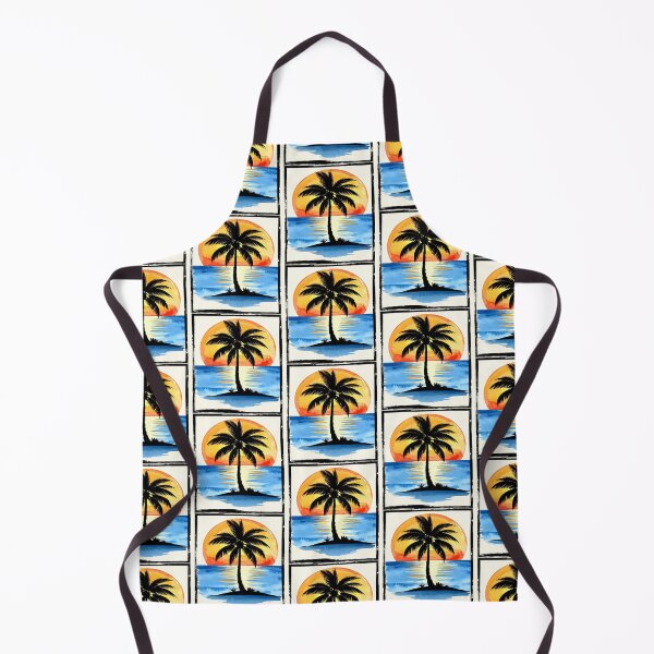 Item preview, Tropical sunset, summer evening with palm tree designed and sold by LiskoDesign.