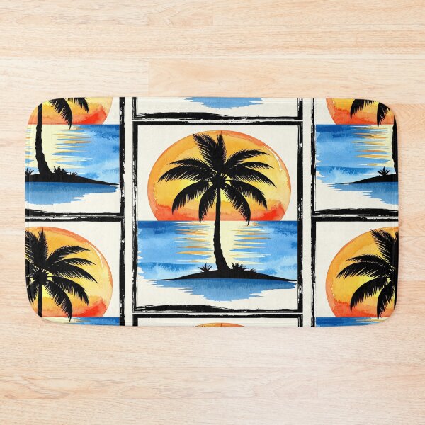 Item preview, Tropical sunset, summer evening with palm tree designed and sold by LiskoDesign.