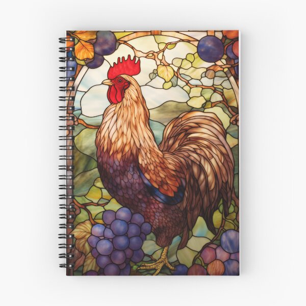 Item preview, Stained Glass Rooster Vineyard Art designed and sold by pinkal.