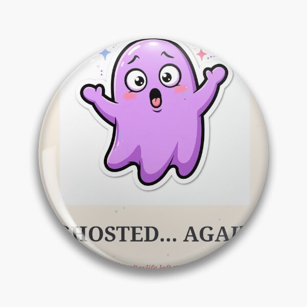 Item preview, Ghosted Again Funny Ghost Halloween Sticker Color designed and sold by MojoHill.