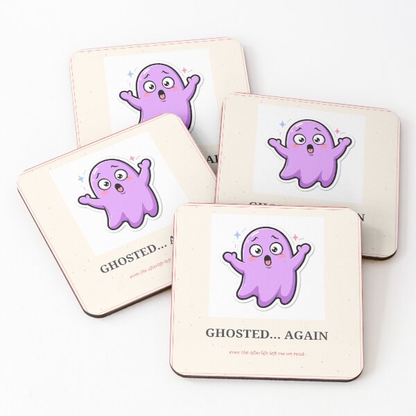 Item preview, Ghosted Again Funny Ghost Halloween Sticker Color designed and sold by MojoHill.