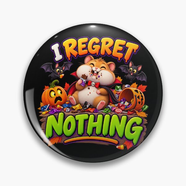 Item preview, I Regret Nothing Funny Halloween Hamster designed and sold by Yomere.