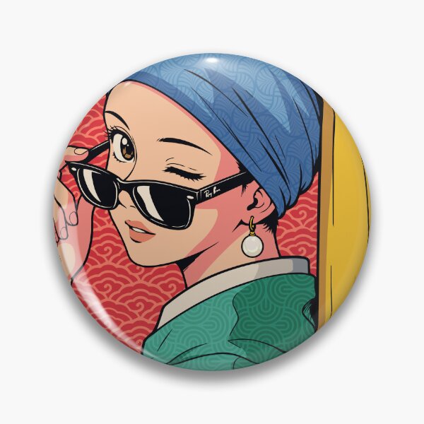 Item preview, Girl with a Pearl Earring - Retro Anime Tokyo 2099 designed and sold by redwane.