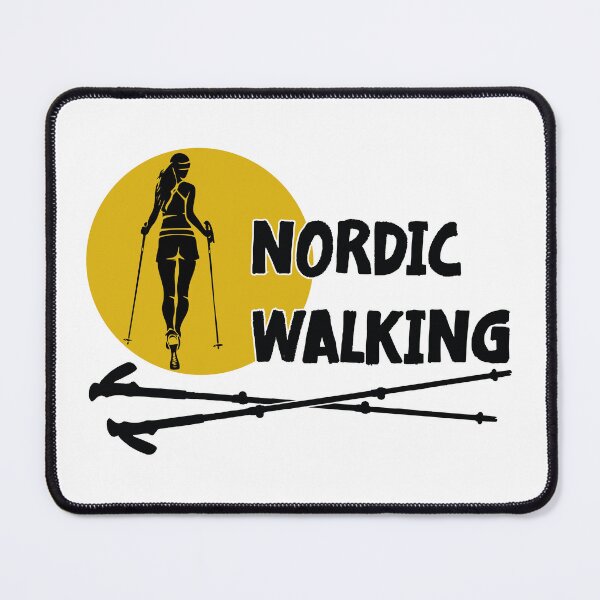 Item preview, A fun design for Nordic walking enthusiasts who never miss a chance to hit the trails. An excellent gift for birthdays or Christmas, for hiking companions, or for members of a nordic walking club designed and sold by PERIferyART.