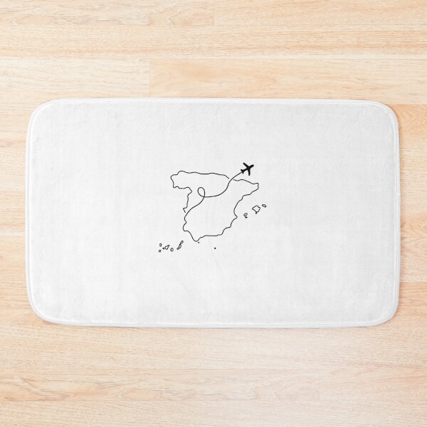 Item preview, Spain Travel Map Line Art – Minimal Airplane Country Outline designed and sold by Aina Giménez.