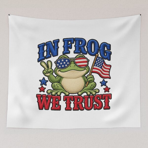 Item preview, Frog Protest Art IN FROG WE TRUST designed and sold by ArtDesignTp.