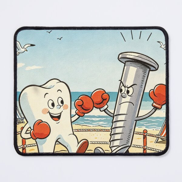 Item preview, Seaside Postcard: Fighting Tooth & Nail designed and sold by halibutgoatramb.