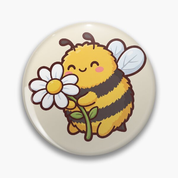 Item preview, Cute Bumblebee Hugging a Daisy designed and sold by Rariks.
