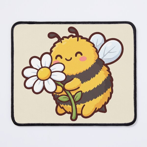 Item preview, Cute Bumblebee Hugging a Daisy designed and sold by Rariks.