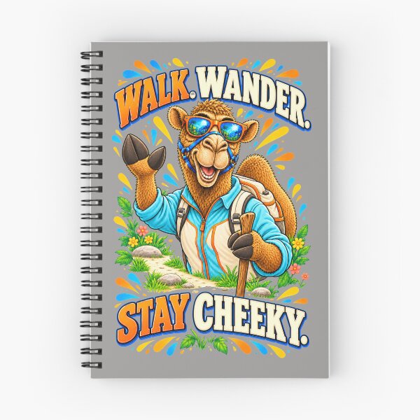 Item preview, Walk. Wander. Stay Cheeky – Funny Lifestyle and Pets T-Shirt – Funny Camel T-Shirt Animal Graphic Camel T-Shirt designed and sold by Camel & Quirk.