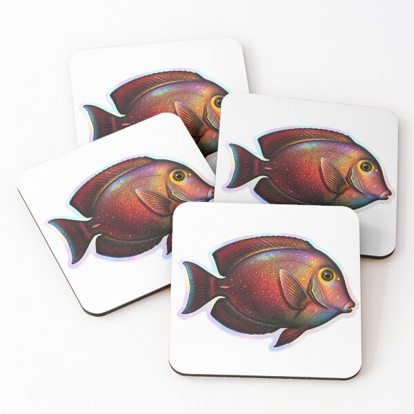 Item preview, Kole Tang Holographic Glitter Reef Fish Sticker Art designed and sold by KenworksDigital.