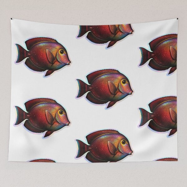 Item preview, Kole Tang Holographic Glitter Reef Fish Sticker Art designed and sold by KenworksDigital.