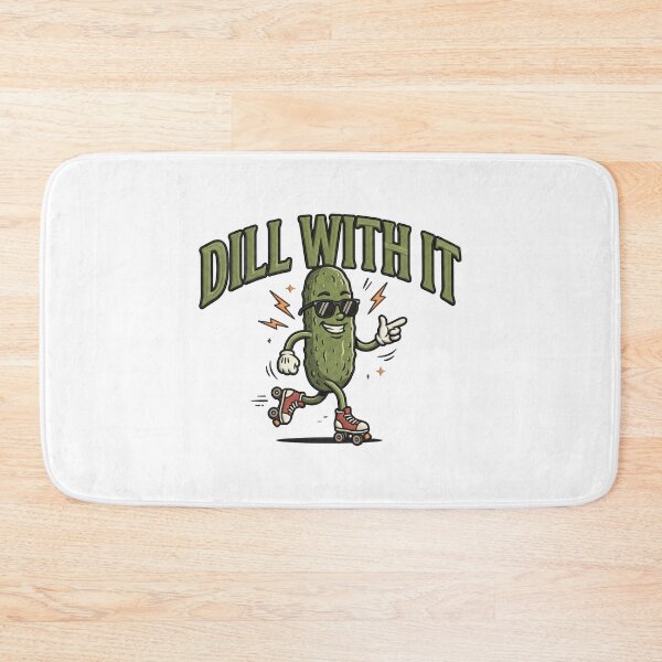Item preview, DILL WITH IT Pickle Roller Skating Pun Gift designed and sold by ArtDesignTp.