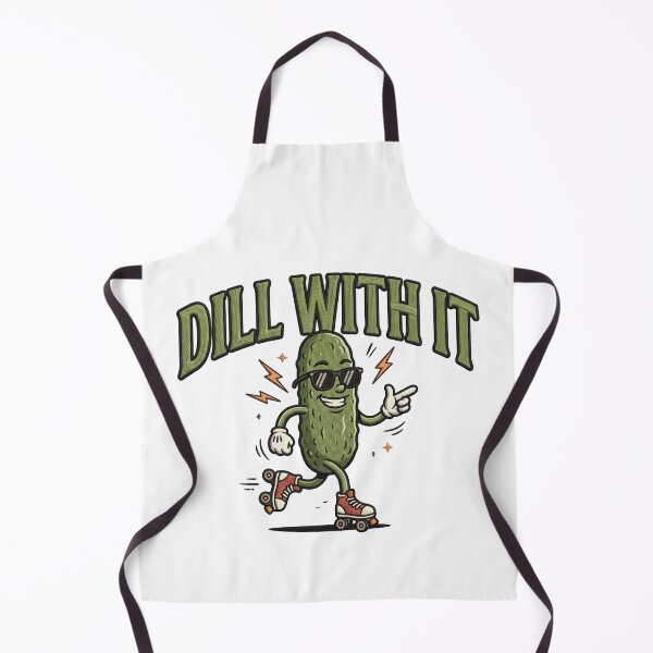Item preview, DILL WITH IT Pickle Roller Skating Pun Gift designed and sold by ArtDesignTp.