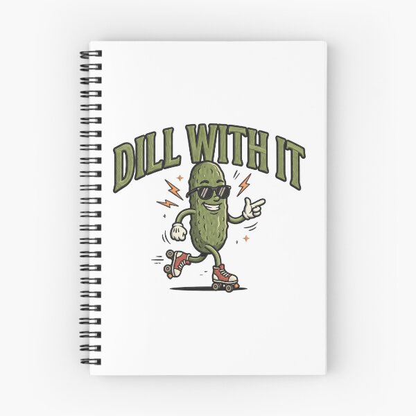 Item preview, DILL WITH IT Pickle Roller Skating Pun Gift designed and sold by ArtDesignTp.