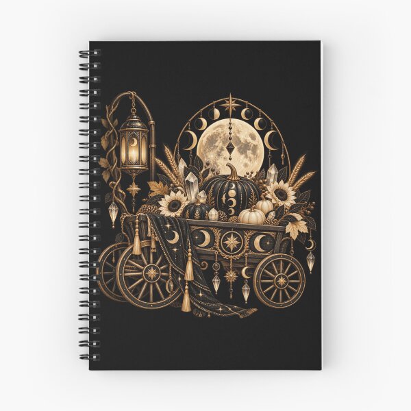 Item preview, Boho Celestial Sacred Gold Autumn Wagon Art designed and sold by BohoMysticArt.