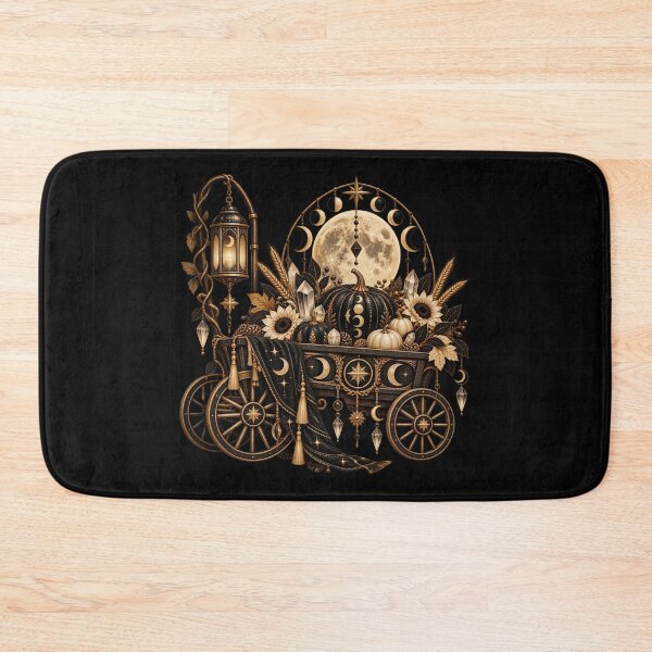 Item preview, Boho Celestial Sacred Gold Autumn Wagon Art designed and sold by BohoMysticArt.