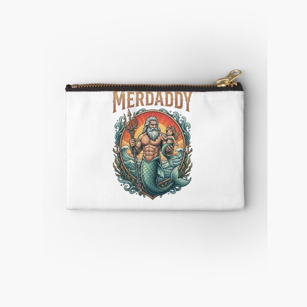 Item preview, Merdaddy Mermaid Dad and Daughter Ocean Trident designed and sold by designwiss.