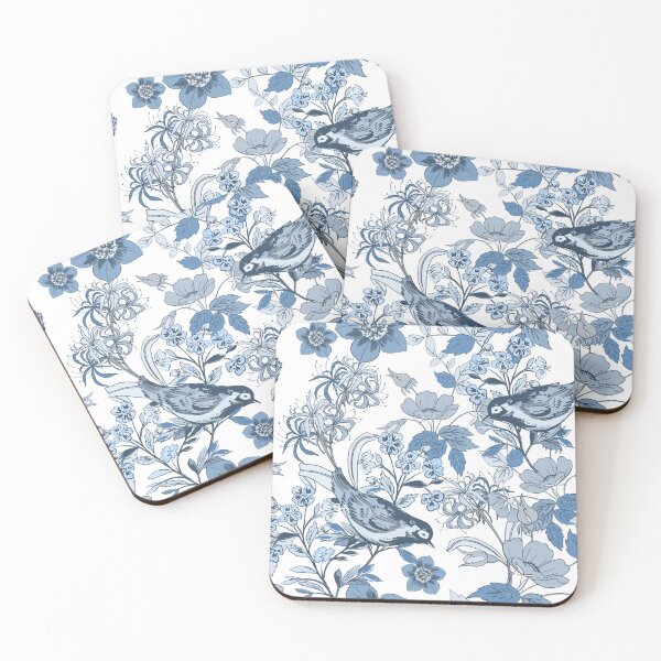Item preview, Midnight Blue Songbird Garden designed and sold by VibnWalls.