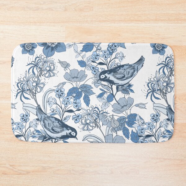 Item preview, Midnight Blue Songbird Garden designed and sold by VibnWalls.