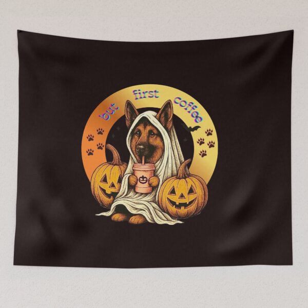 Item preview, But first coffee. Halloween vibes designed and sold by Ninon 888.