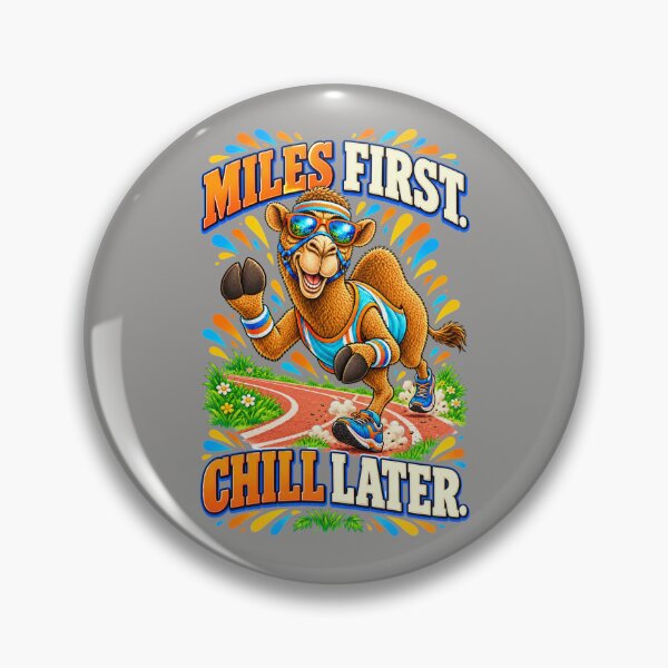 Item preview, Miles First. Chill Later – Funny Lifestyle and Pets T-Shirt – Funny Camel T-Shirt Animal Graphic Camel T-Shirt designed and sold by Camel & Quirk.