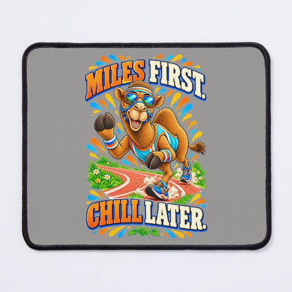 Item preview, Miles First. Chill Later – Funny Lifestyle and Pets T-Shirt – Funny Camel T-Shirt Animal Graphic Camel T-Shirt designed and sold by Camel & Quirk.