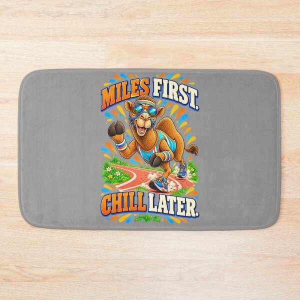 Item preview, Miles First. Chill Later – Funny Lifestyle and Pets T-Shirt – Funny Camel T-Shirt Animal Graphic Camel T-Shirt designed and sold by Camel & Quirk.
