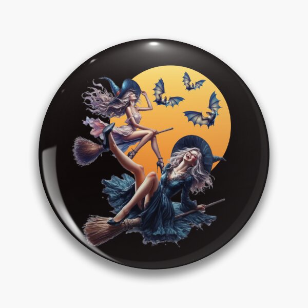 Item preview, Two Crazy Halloween Witches designed and sold by Ninon 888.