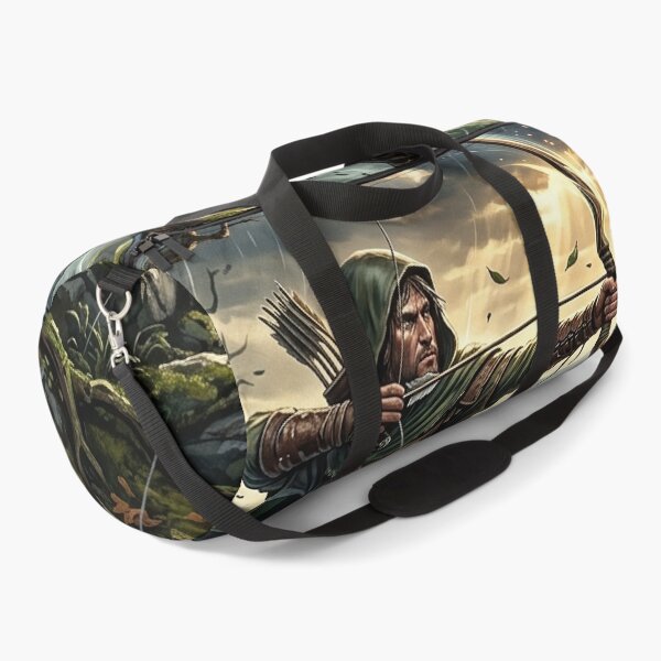 Item preview, Robin Hood Aiming Bow in Sherwood Forest - Fantasy Art designed and sold by Lucid Dream Pixel.