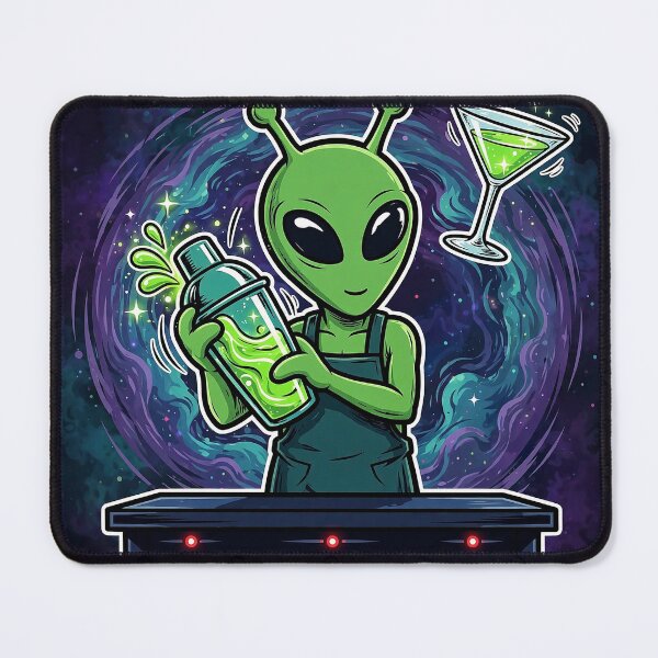 Item preview, Alien Bartender Martini Art designed and sold by Gangster-Design.