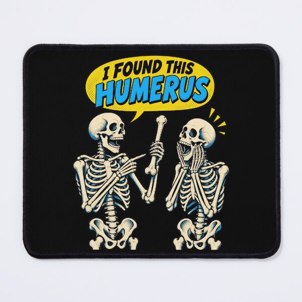 Item preview, I Found This Humerus Skeletons Comic Halftone Joke Artwork designed and sold by adiencarteras.