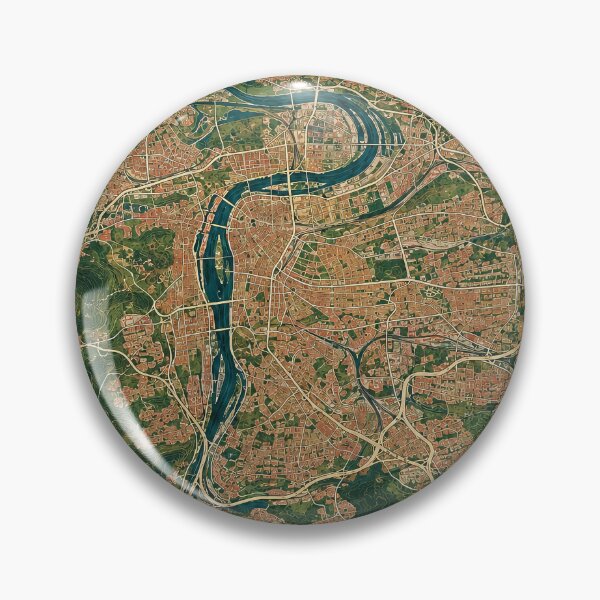 Item preview, Prague Minimalist City Map designed and sold by Furflix.