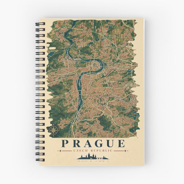 Item preview, Prague Minimalist City Map designed and sold by Furflix.