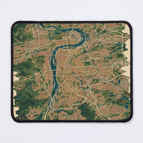 Item preview, Prague Minimalist City Map designed and sold by Furflix.