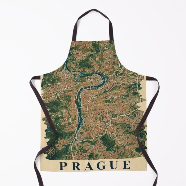 Item preview, Prague Minimalist City Map designed and sold by Furflix.