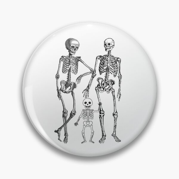 Item preview, Skeleton Family Vintage Anatomy Illustration designed and sold by GoldenSparkleShop.