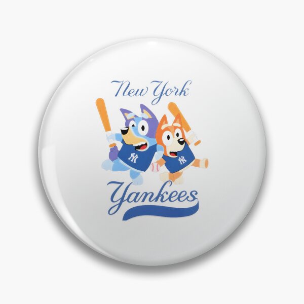 Item preview, Bluey & Bingo Yankeess Baseball Fan designed and sold by Kleinpixel.