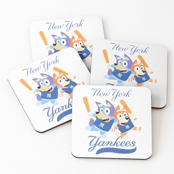 Item preview, Bluey & Bingo Yankeess Baseball Fan designed and sold by Kleinpixel.