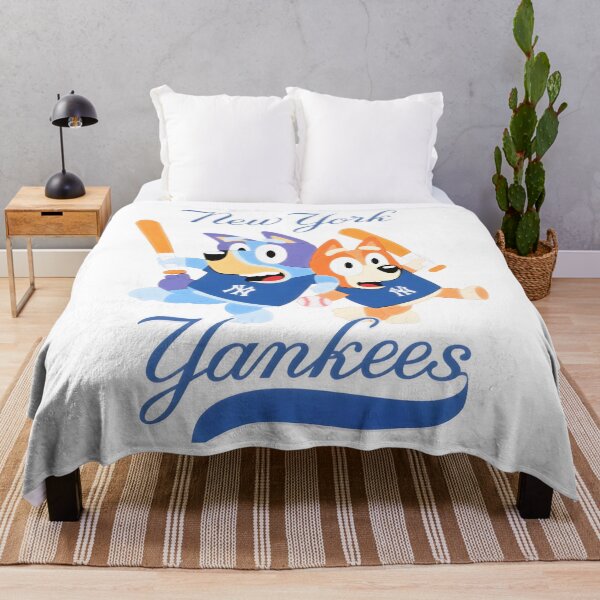 Item preview, Bluey & Bingo Yankeess Baseball Fan designed and sold by Kleinpixel.