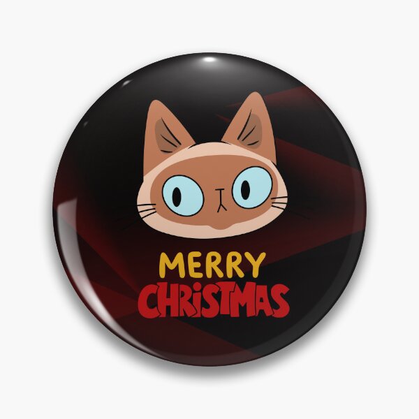 Item preview, Cute Siamese Cat Merry Christmas Holiday Art designed and sold by stormk10.